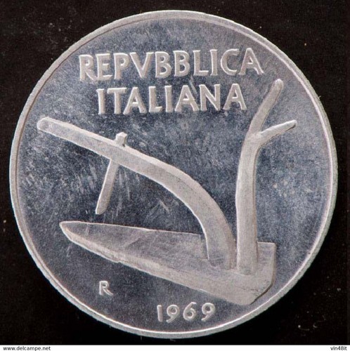 1969 italia moneta - -,