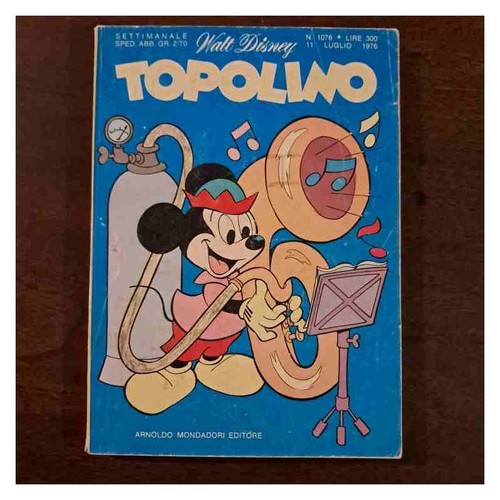 Topolino libretto 1076 walt - libretto, n.1076