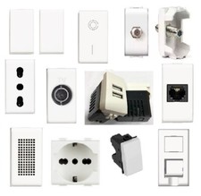 COMPATIBILE MATIX BTICINO COME DA FOTO  PRESA SCHUKO TV DEVIATORE USB 