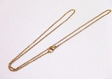50cm base per collana  1mm in acciaio inox  316 colore oro bijoux