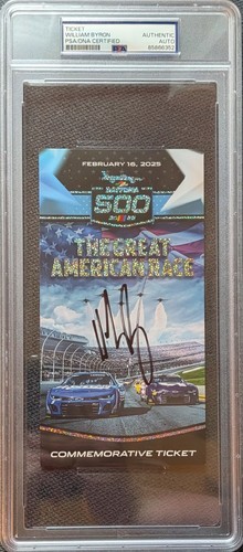 Biglietto daytona 500 - biglietto, firmato