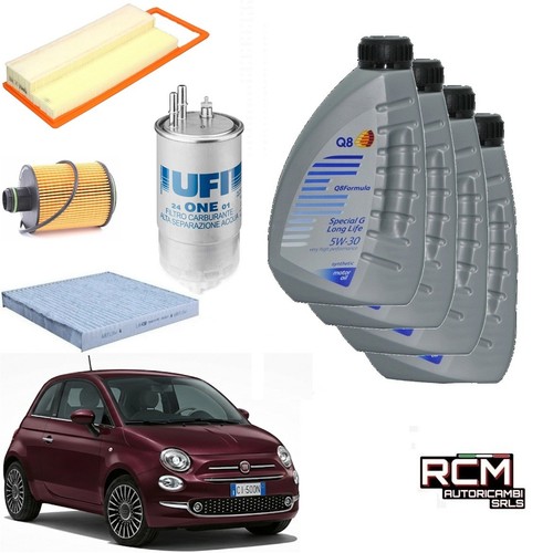 Kit filtri tagliando fiat 500 - kit,