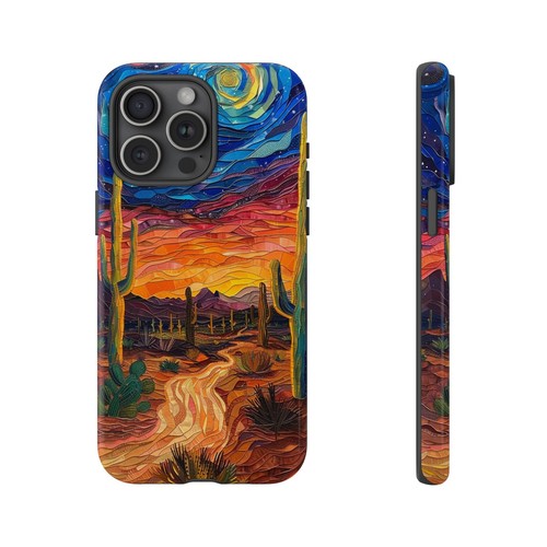 Desert night van gogh - gogh, style