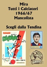 Mira Tutti i Calciatori 1966/67 Mancolista da recupero Scegli dall'elenco