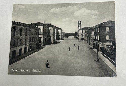 Cartolina novi piazza - novi, i