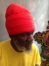 Cappello Rasta Turbante Rosso