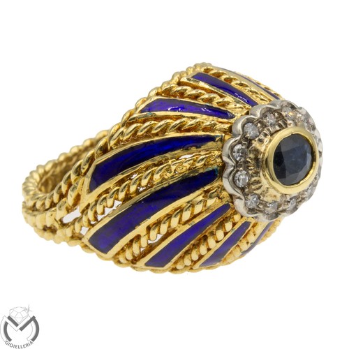 Anello oro giallo bianco 18 - in,