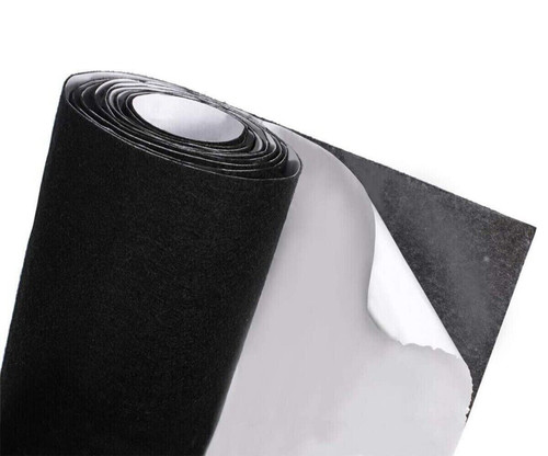 Moquette nera adesiva 65x151 - nera,