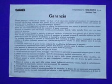 ? SAAB 900 CLASSICA FOGLIO BLU GARANZIA ACQUISTO ORIGINALE AUTO CABRIO COUPE ?
