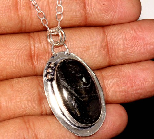925 silver plated hypersthene - 925,