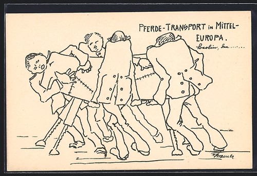 Cartolina artista trasporto - cartolina, d'artista
