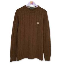 Maglione Fred Perry Vintage 100% lana - Taglia L