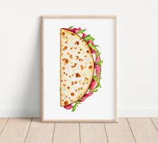 Acquerello piadina romagnola dipinto a mano