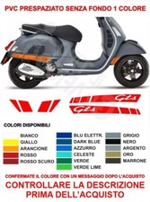 Kit Adesivi Stickers Vespa GTS 300 250 125 Super Sport Parafango laterali decals