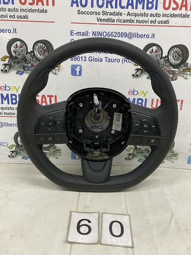 Volante sterzo nero pelle - volante,