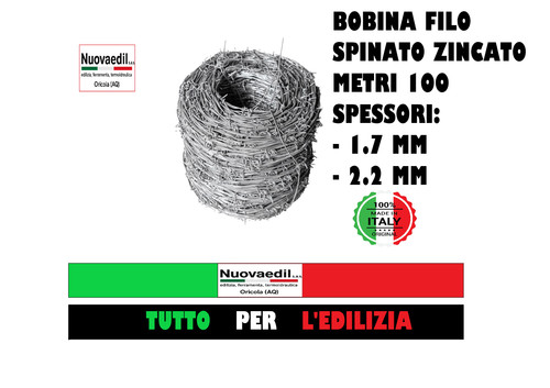 Filo spinato zincato - filo,