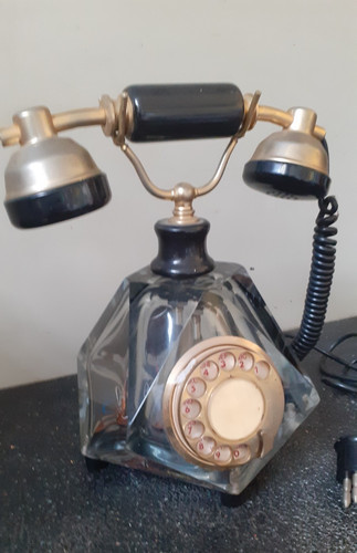 Telefono vintage vetro murano - telefono,