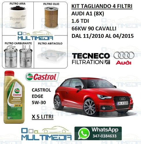 Kit tagliando filtri olio - e,