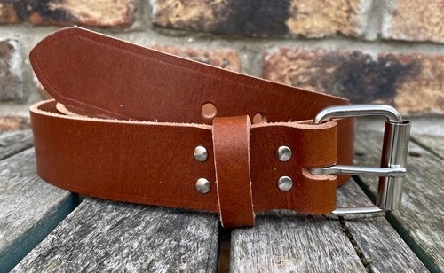 Cintura brandy bufalo - brandy, pelle