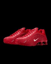NIKE SHOX R4 Rosso Argento