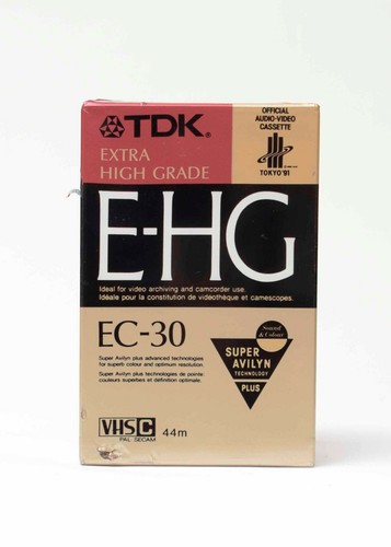Tdk 30 videocassetta - tdk-e-hg, ec-30,