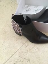 stivaletti donna in pelle neri