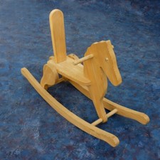 Cavalluccio a dondolo in legno massello rocking horse Schaukelpferd giostre bamb