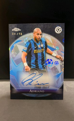Adriano auto topps cromo - /10,