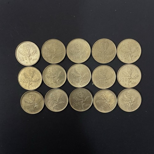 Moneta lire ramo quercia - moneta,