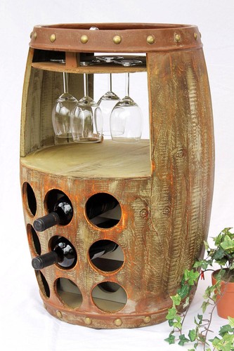 Scaffale per vino legno botte