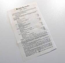 SOLO BUGIARDINO BRONCHENOLO FIALE SUPPOSTE MIDY MILANO ANNI 50/60 L0828S10