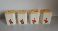 set 4 barattoli in plastica da