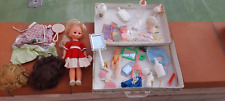 Bambola Migliorati vintage con parrucche e vestito fashion 29 cm anni '70, rara!