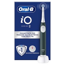 ORAL-B BRAUN IO2GREEN SPAZZOLINO ELETTRICO RICARICABILE 3 ORE SENSORE PRESSIONE 