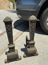 Coppia antichi Andirons in