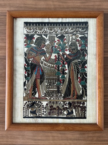 Papiro egiziano dipinto mano - egiziano,