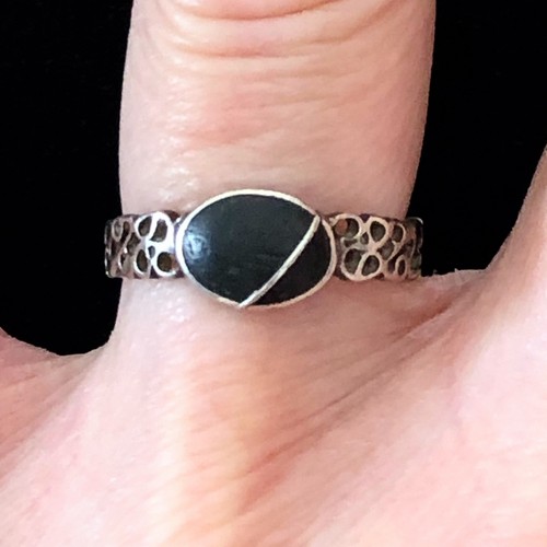 Anello vintage onice - , argento