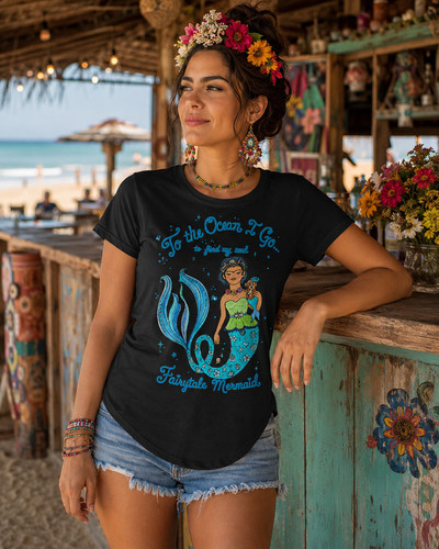 Shirt donna sirena fiaba - t-shirt,