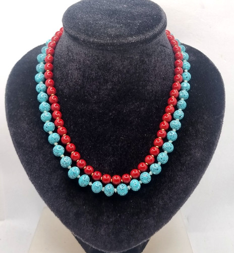 Collana vintage vetro - collana,