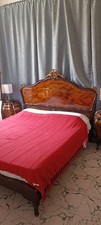 Letto artigianale veneziano, inizio 900 in radica