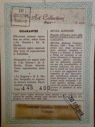 Serigrafie argento mucha 4 - argento,