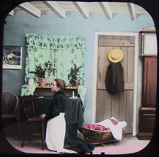 Glass Magic Lantern Slide HOPE