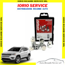 KIT 4 BULLONI ANTIFURTO AUTO per JEEP COMPASS 2017> CERCHI IN LEGA FARAD