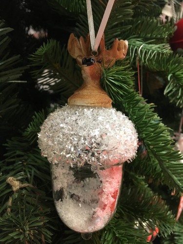 Pallina natale pigna vetro - natale,