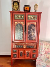 ARMADIO LACCATO ROSSO ORIENTALE