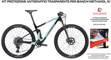KIT PELLICOLA PROTEZIONE TRASPARENTE PER TELAIO BICI BIANCHI METHANOL 9.1 MTB