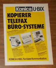 Rara Pubblicità KONICA U-BIX