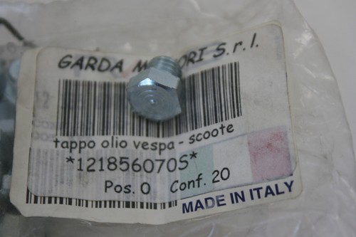 Vite tappo scarico olio - , m8x8