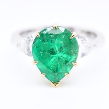 Smeraldo Diamante Anello 2,99