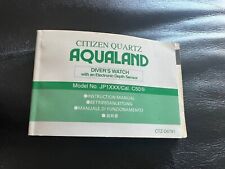 Manuale funzionamento Citizen Promaster Aqualand JP1XXX Cal. C50*
